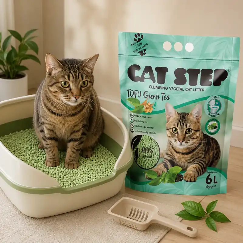 Podestýlka Cat Step Tofu Green Tea 2,7kg/6l Vrácení Zdarma