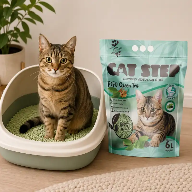 Značkový Podestýlka Cat Step Tofu Green Tea 5,4kg/12l