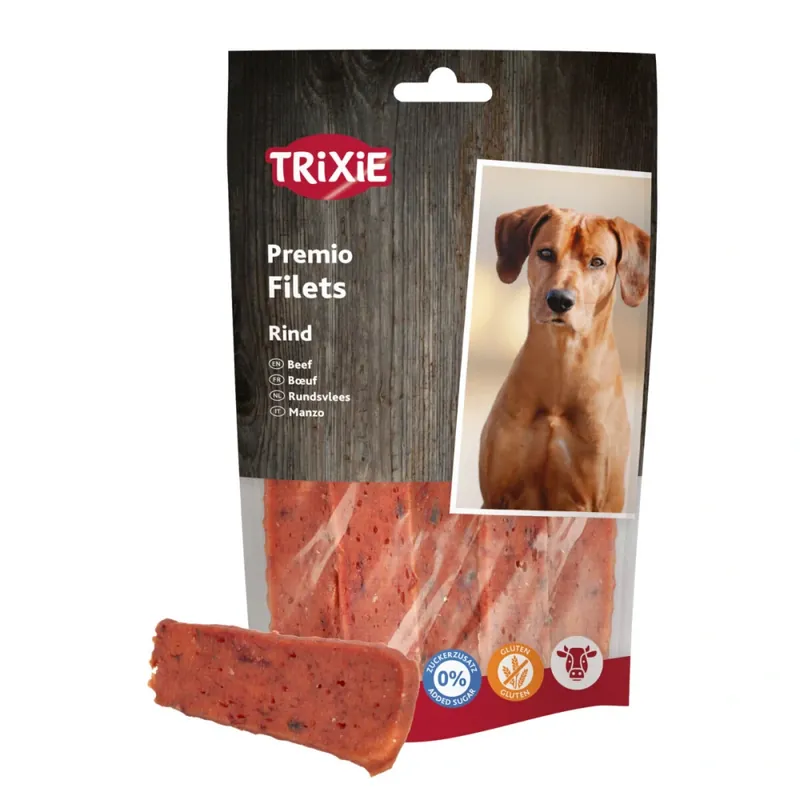 TRIXIE PREMIO Filets, hovězí filety - 93% masa, 80 g Akční Nabídka
