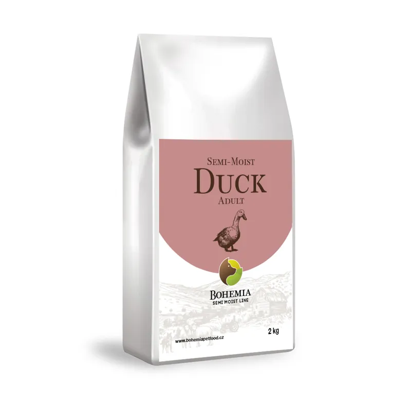 BOHEMIA SEMI MOIST Adult Duck 2kg Pouze Dnes