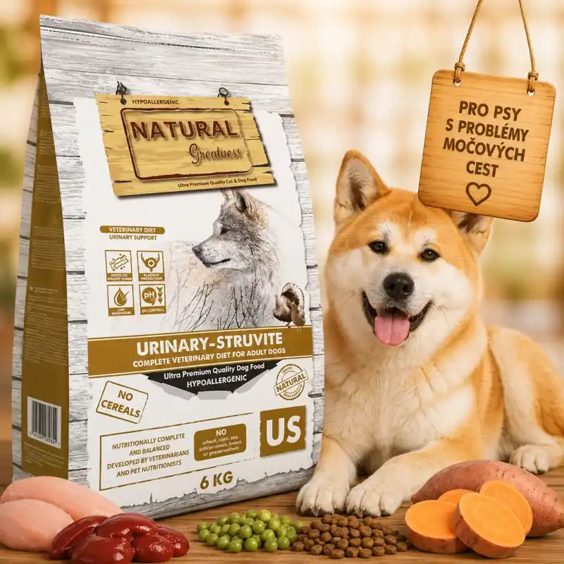 Natural Greatness URINARY STRUVITE veterinární dieta pro psy 6 kg Koupit Online