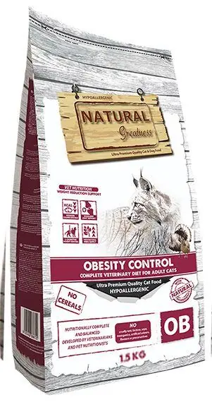 Top Prodej Natural Greatness OBESITY CONTROL veterinární dieta pro kočky 1,5 kg
