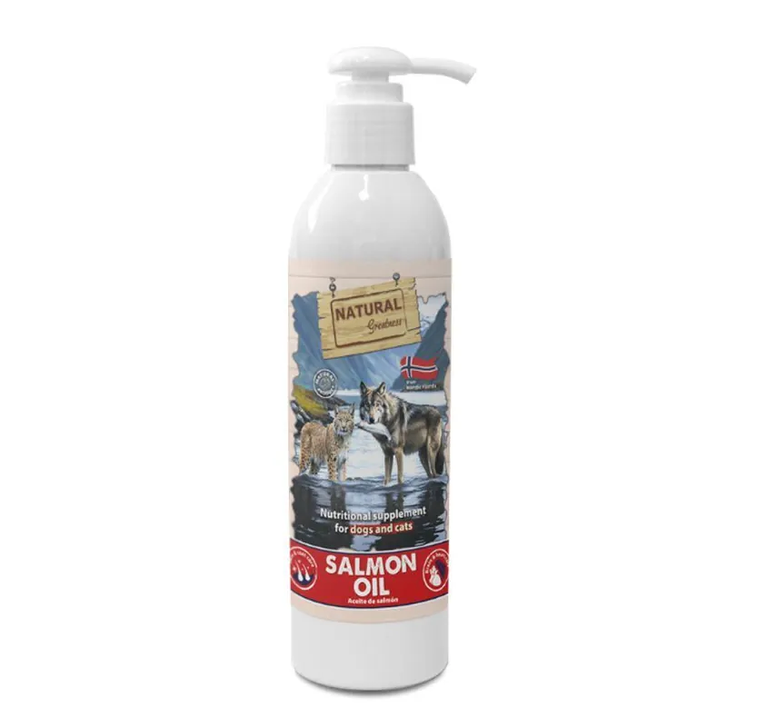 Koupit Online Natural Greatness lososový olej Cat & Dog, 250 ml