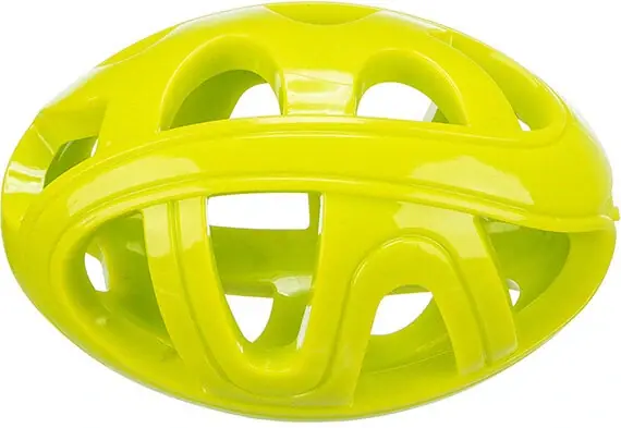 TRIXIE Honeycomb Rugby, prodyšný rygby míč, 11 cm, TPR, limetková Levný