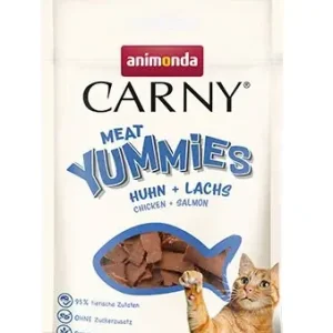 ANIMONDA Carny Adult Meat Yummies - kuře + losos 50 g Horká Nabídka