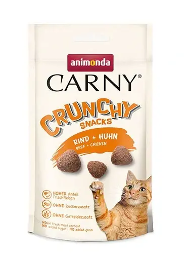 ANIMONDA Carny Crunchy Snacks - hovězí + kuře 50 g Novinka