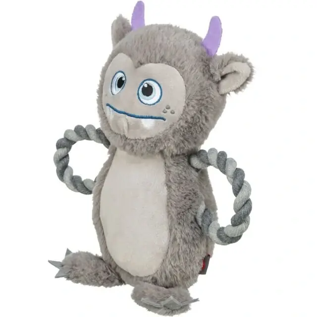 TRIXIE Be Eco Monster - příšerka, hračka/přetahovadlo pro psy, 33 cm, polyester/bavlna, šedá Oblíbený