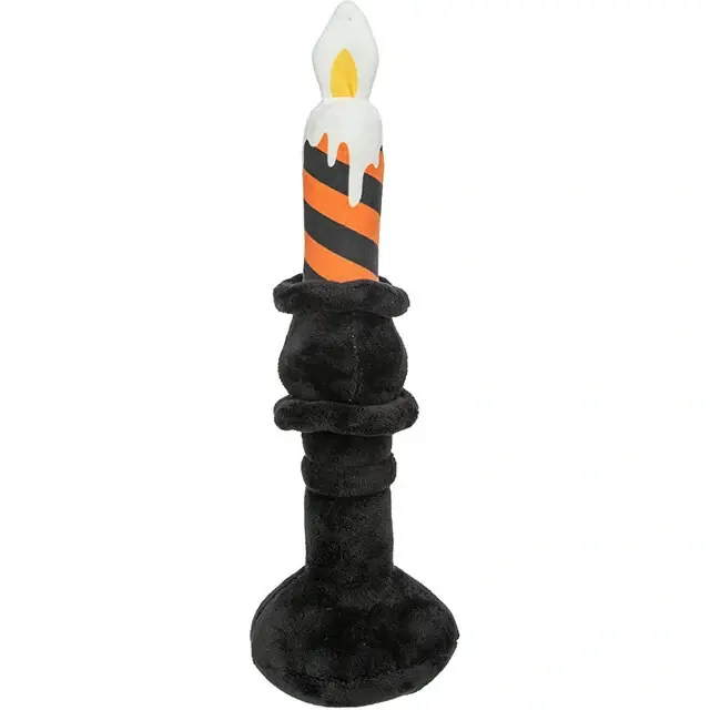 Pouze Dnes TRIXIE Svícen HALLOWEEN, plyšová hračka se zvukem, 33 cm, černá/oranžová - LIMITOVANÁ NABÍDKA