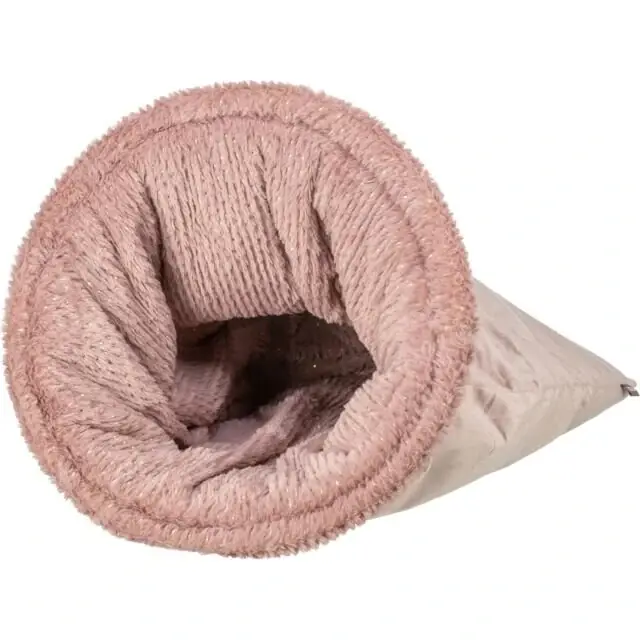 Novinka TRIXIE Vánoční sametový vak LIVIA Soft, ø 40 × 60 cm, starorůžová
