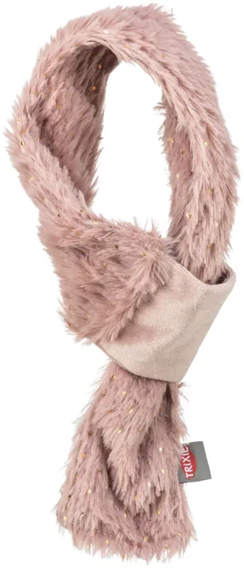 TRIXIE Vánoční hebká šála, plyš, starorůžová 70 cm Zlevněný