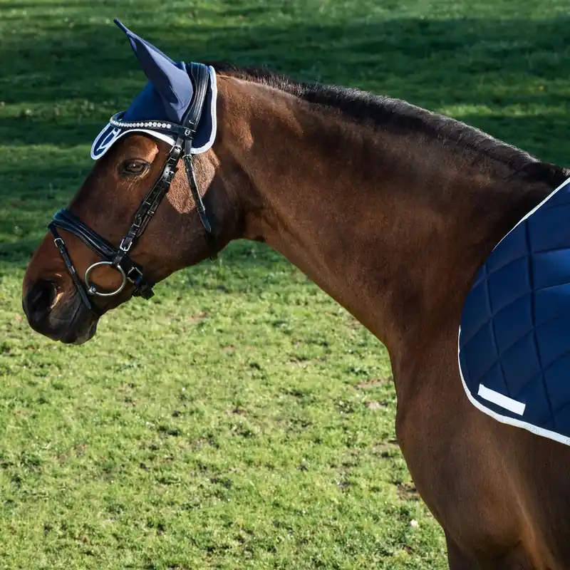 Bezpečná Platba Čabraka EQUESTRO GP Logo - Barva Navy/bíláVelikost FULL