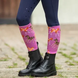 Dětské podkolenky HKM -Pony Club- - Barva RůžováVelikost 35-38 Autentický