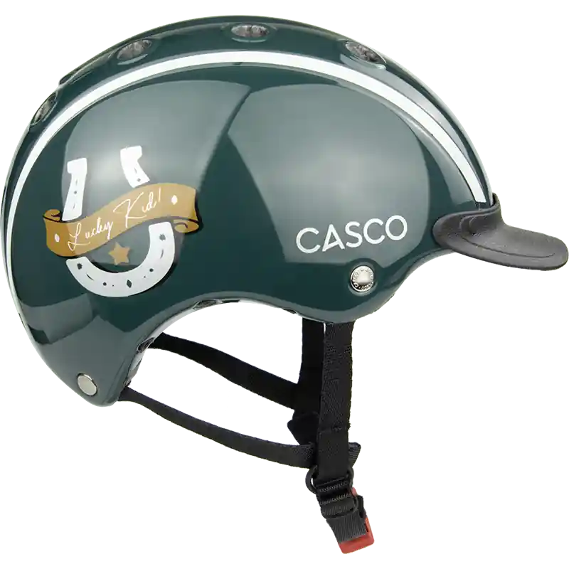 Aktuální Dětská jezdecká přilba CASCO Nori - Barva ZelenáVelikost S