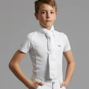 Chlapecká závodní košile Premier Equine Mini Antonio - Barva BíláVelikost 7-8 let Horká Nabídka