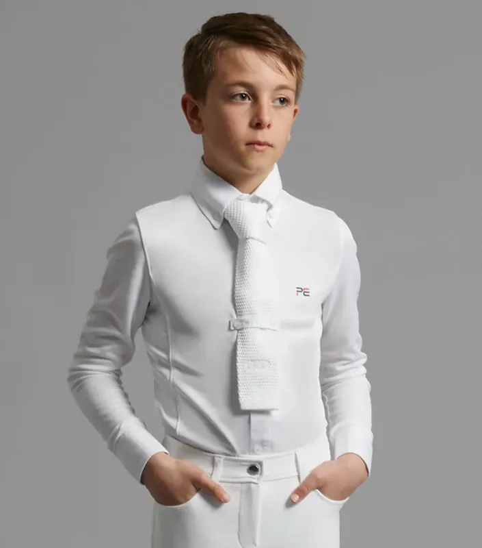 Speciální Cena Chlapecká závodní košile Premier Equine Mini Giulio - Barva NavyVelikost 13-14 let