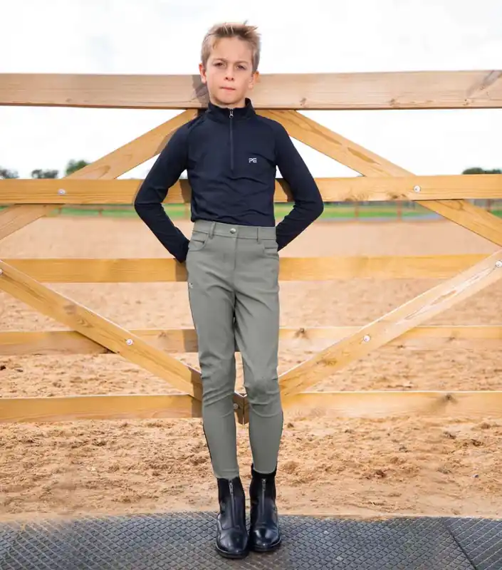 Chlapecké jezdecké rajtky Premier Equine Derby - Barva BíláVelikost 9-10 let Autentický
