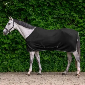 Odpocovací deka Waldhausen Economic s křížovým zapínáním - Barva černáVelikost 115 cm Výprodej