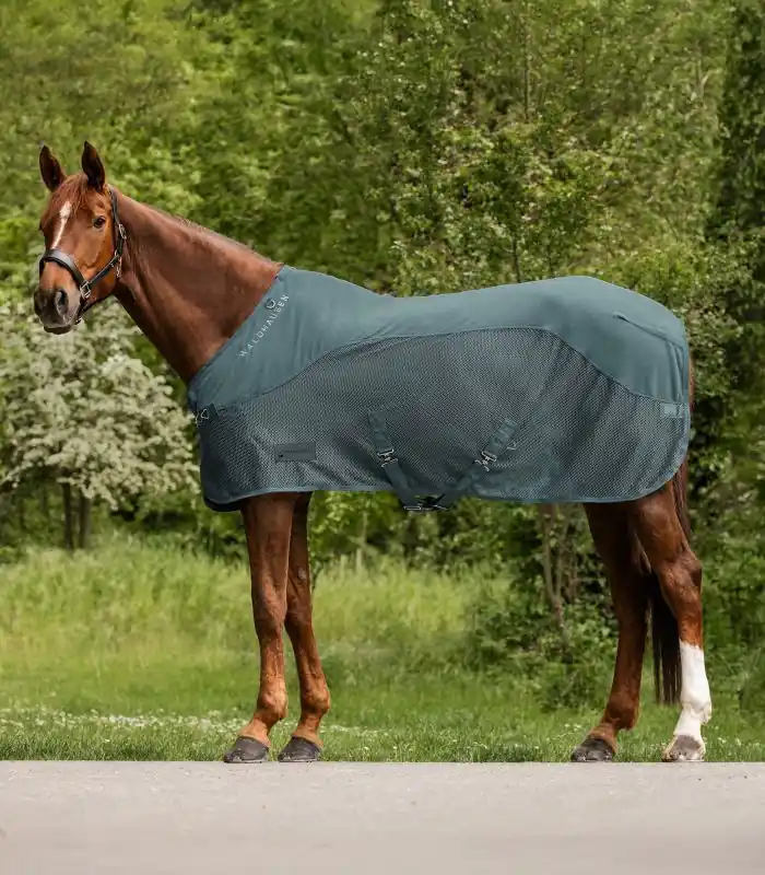 Fleecová deka Waldhausen Comfort se síťovinou - Barva ŠediváVelikost 155 cm Vrácení Zdarma