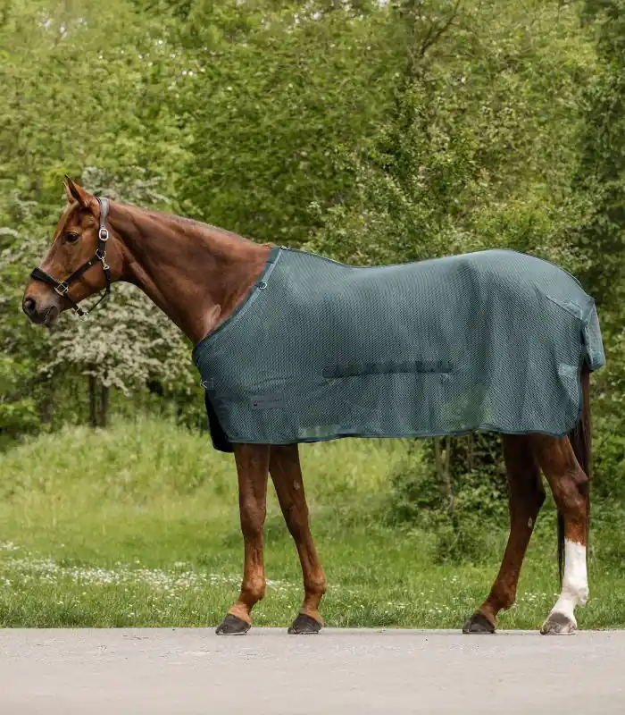Síťovaná deka Waldhausen Comfort s ochranou břicha - Barva ŠediváVelikost 135 cm Rychlé Dodání