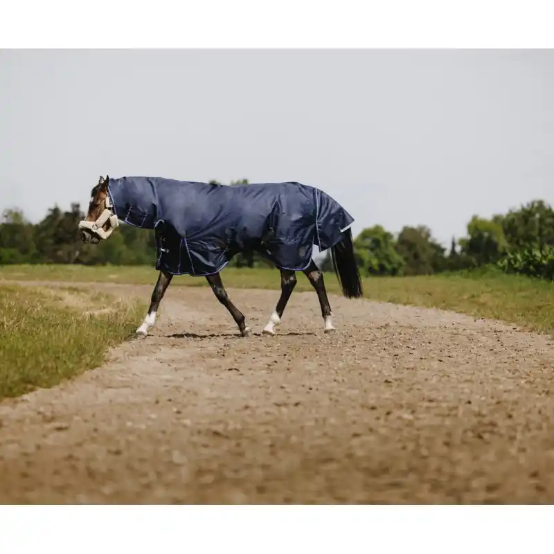 Nepromokavá deka EQUITHÈME CLASSIC 1200D s krčním dílem 300g - Velikost 145 cm (190) Vysoce Kvalitní