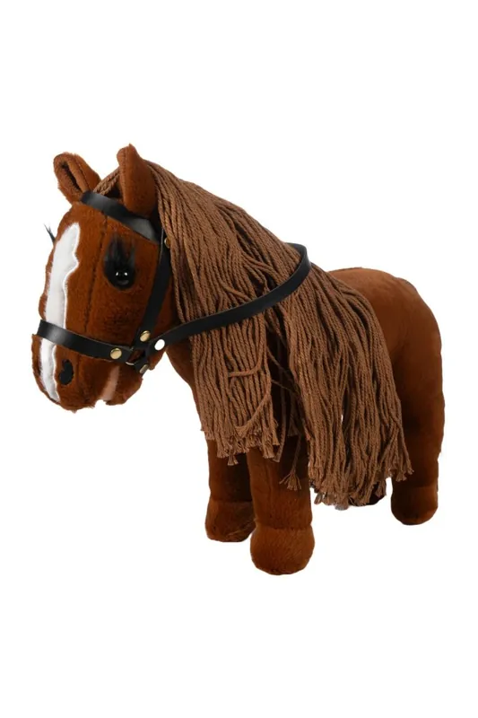 Přímo Od Výrobce Cuddle Pony s uzdečkou HKM - Barva Hnědá