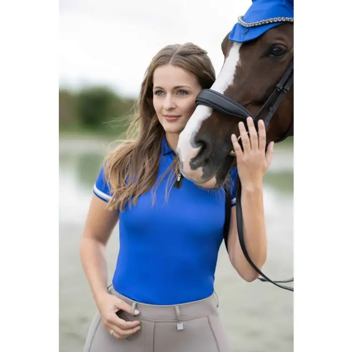 Pouze Dnes Dámské polo tričko HKM -Amalfi- - Barva ModráVelikost XXL