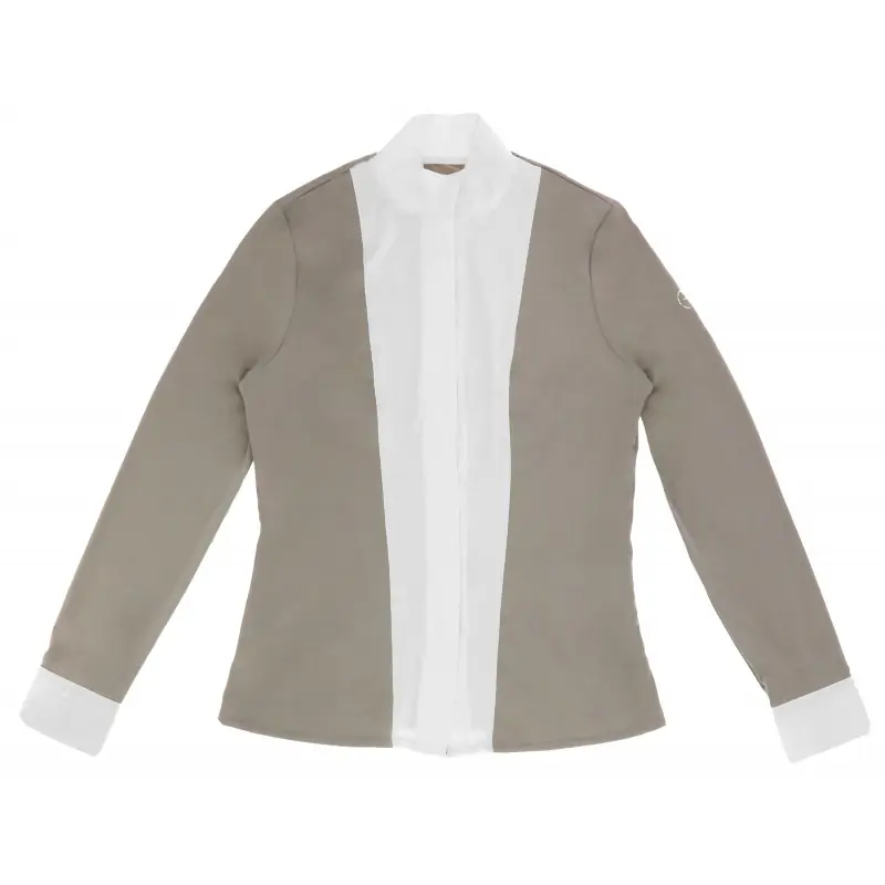 Dokud Zásoby Vydrží Dámské závodní triko EQUITHÈME Julie - Barva TaupeVelikost M