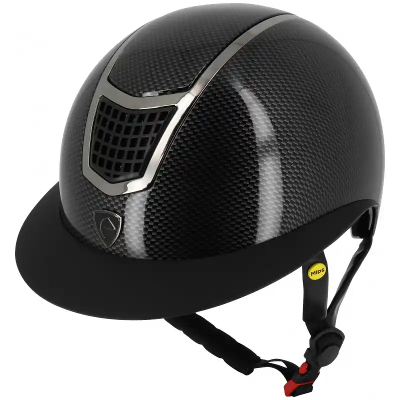 Akční Cena Jezdecká helma EQUITHEME Airy Carbon - Velikost 53-55 cm