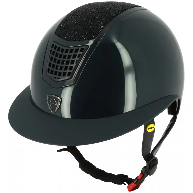 Nejprodávanější Jezdecká helma EQUITHEME Airy Glitter - Barva ModráVelikost 59-61 cm