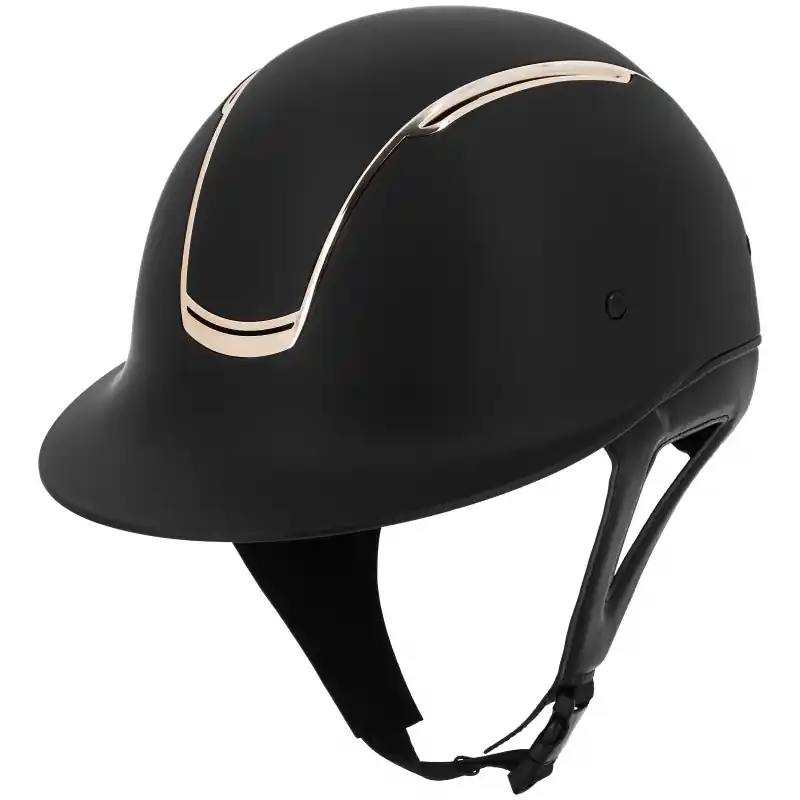 Jezdecká helma EQUITHEME Soazy Rose Gold Insert - Velikost 56-58 cm Zlevněný