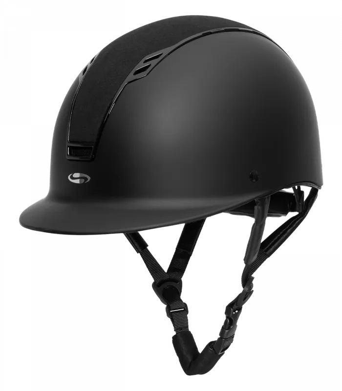 Jezdecká helma Swing H22 - Barva černý mat/velvetRozměr 57 - 58 cm Oblíbený