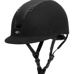 Značkový Jezdecká helma Swing H22 Shine - Barva černý samet/černý leskVelikost 55-57 cm