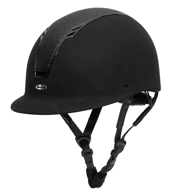 Jezdecká helma Swing H22 Shine - Barva černý samet/černý leskVelikost 57-58 cm Top Prodej