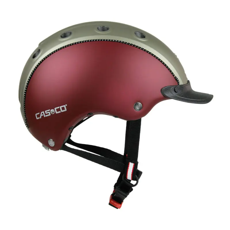 Cenově Výhodný Jezdecká přilba Casco CHOICE TURNIER - Barva Vínová/olivová