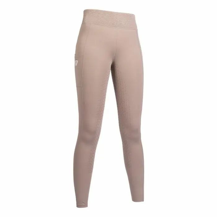 Pouze Dnes Jezdecké legíny HKM Lavender Bay fullgrip - Barva TaupeVelikost 40/ 42