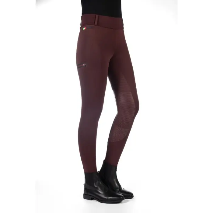 Akce Jezdecké legíny LAURIA GARRELLI Livigno fullgrip - Barva BordeauxVelikost 36