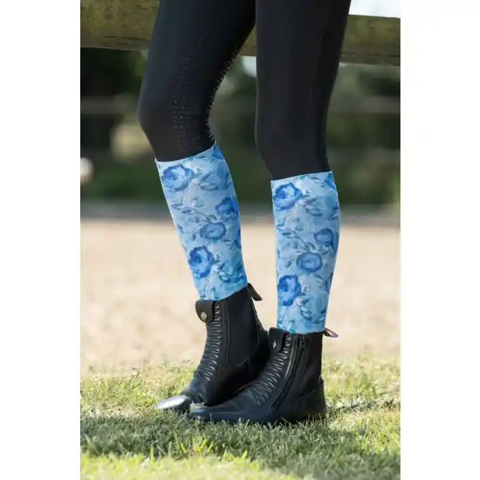 Jezdecké podkolenky HKM Essentials - Barva ModráVelikost 39-42 Výprodej