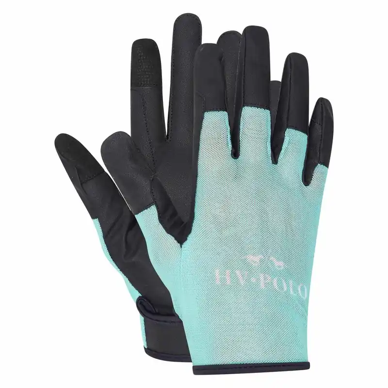 Přímo Od Výrobce Jezdecké rukavice HV POLO Classic - Barva TyrkysováVelikost S