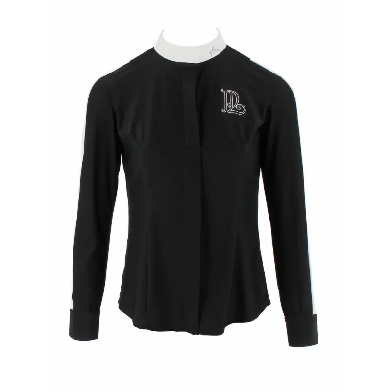 Poslední Šance Jezdecké tričko PENELOPE "SHOWSHIRT" - Barva ČernáVelikost S