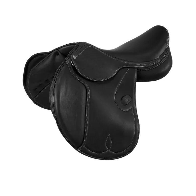 Skokové sedlo ACAVALLO® Botticelli - vlna - Barva ČernáVelikost 16,5" Nízká Cena