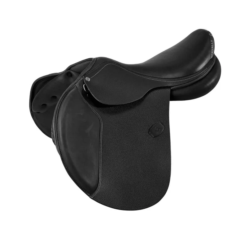 Skokové sedlo ACAVALLO® Veneziano - latex - Barva Tmavě hnědáRozměr 15" Výprodej