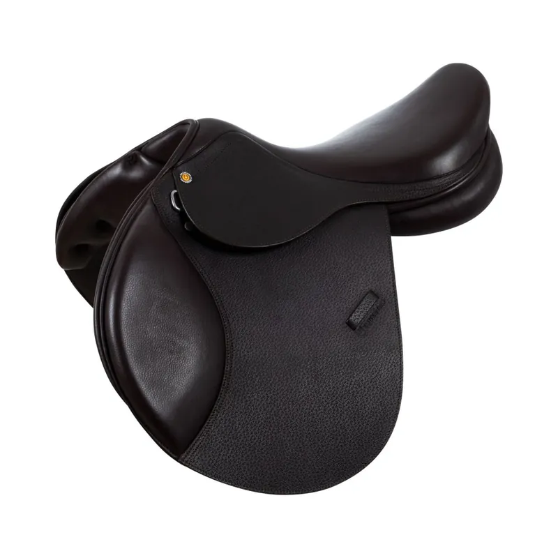 Skokové sedlo Equestro z tepané kůže - Barva ČernáVelikost 17,5" Výprodej