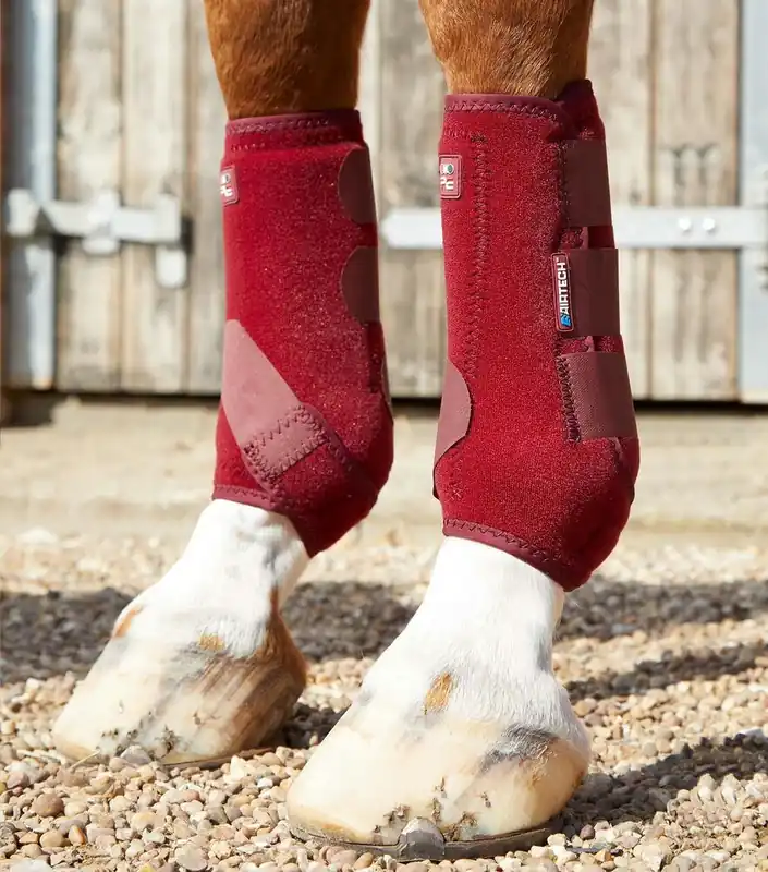 Jen Po Omezenou Doba Kloubové kamaše Premier Equine Air-Tech Sports - Barva VínováVelikost M