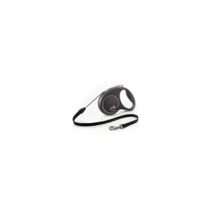 Značkový Vodítko FLEXI Black Design M lanko 5m/20kg růžová NEW