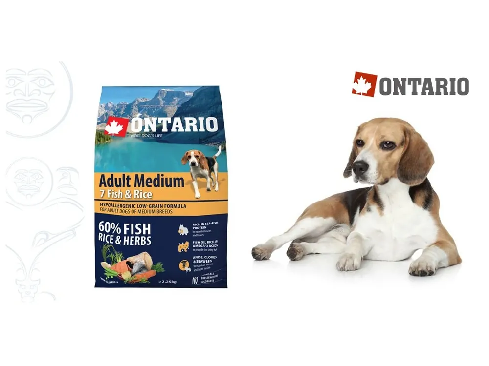 Must-Have Ontario Adult Medium Fish & Rice 2,25 kg