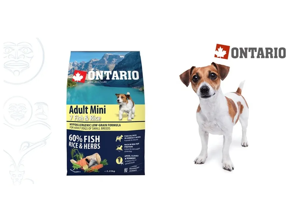 Ontario Adult Mini Fish & Rice 2,25 kg Objednat Nyní
