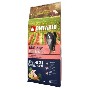 Cenový Hit Ontario Adult Large Chicken & Potatoes 12kg