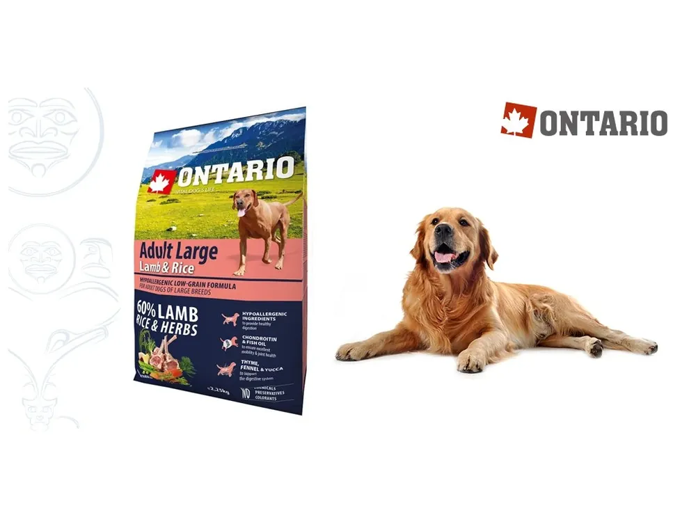Ontario Adult Large Lamb & Rice 2,25kg Odeslání Ihned