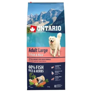 Cenově Výhodný Ontario Adult Large Fish & Rice 12kg
