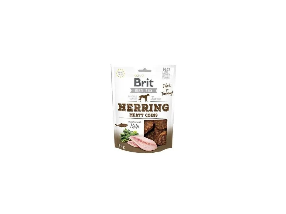 Nejlepší Cena Brit Jerky Herring Meaty Coins 80g